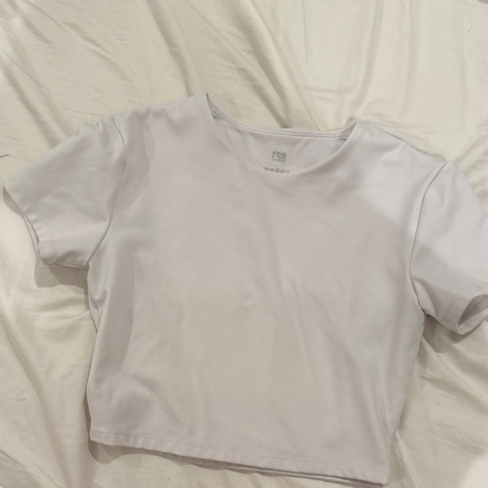 CSB Serenity White Cropped T-Shirt